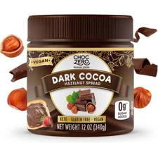 Vegan Cocoa Hazelnut Spread by ChocZero - Keto Friendly, Sugar Free Dessert