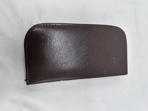 VTG Swank Men's Travel Care Kit Zippered Case Ground Leather - 6 tools Austria - Picture 6 of 10