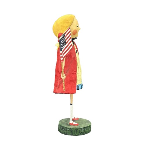 Lori Mitchell Gloria 4th of July Patriotic American Flag Girl Figurine 22476 - Picture 4 of 4