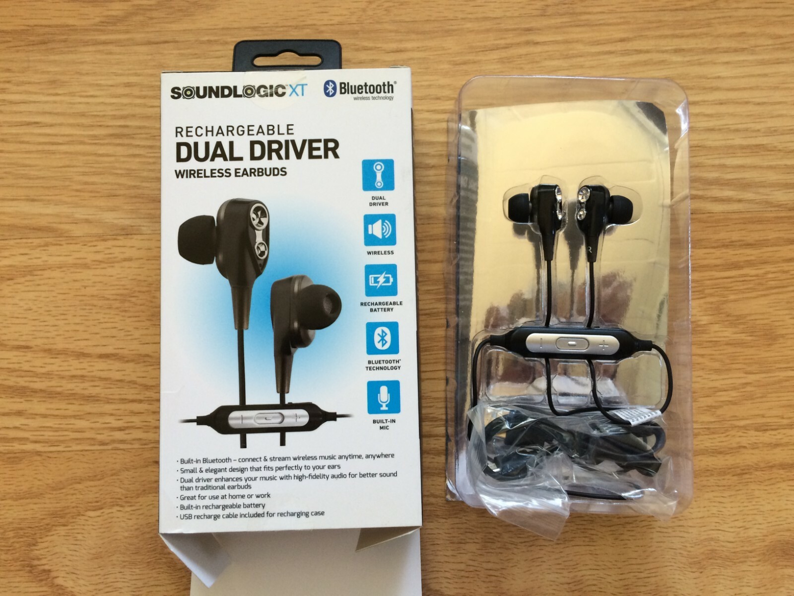 soundlogic xt rechargeable true wireless earbuds