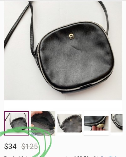 ๐ Vintage Etienne Aigner Leather Shoulder Bag Crossbody Purse Pocketbook - Picture 2 of 11