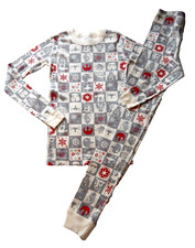 Hanna Andersson Star Wars Christmas Organic Long John Pajamas size 140  US 10 