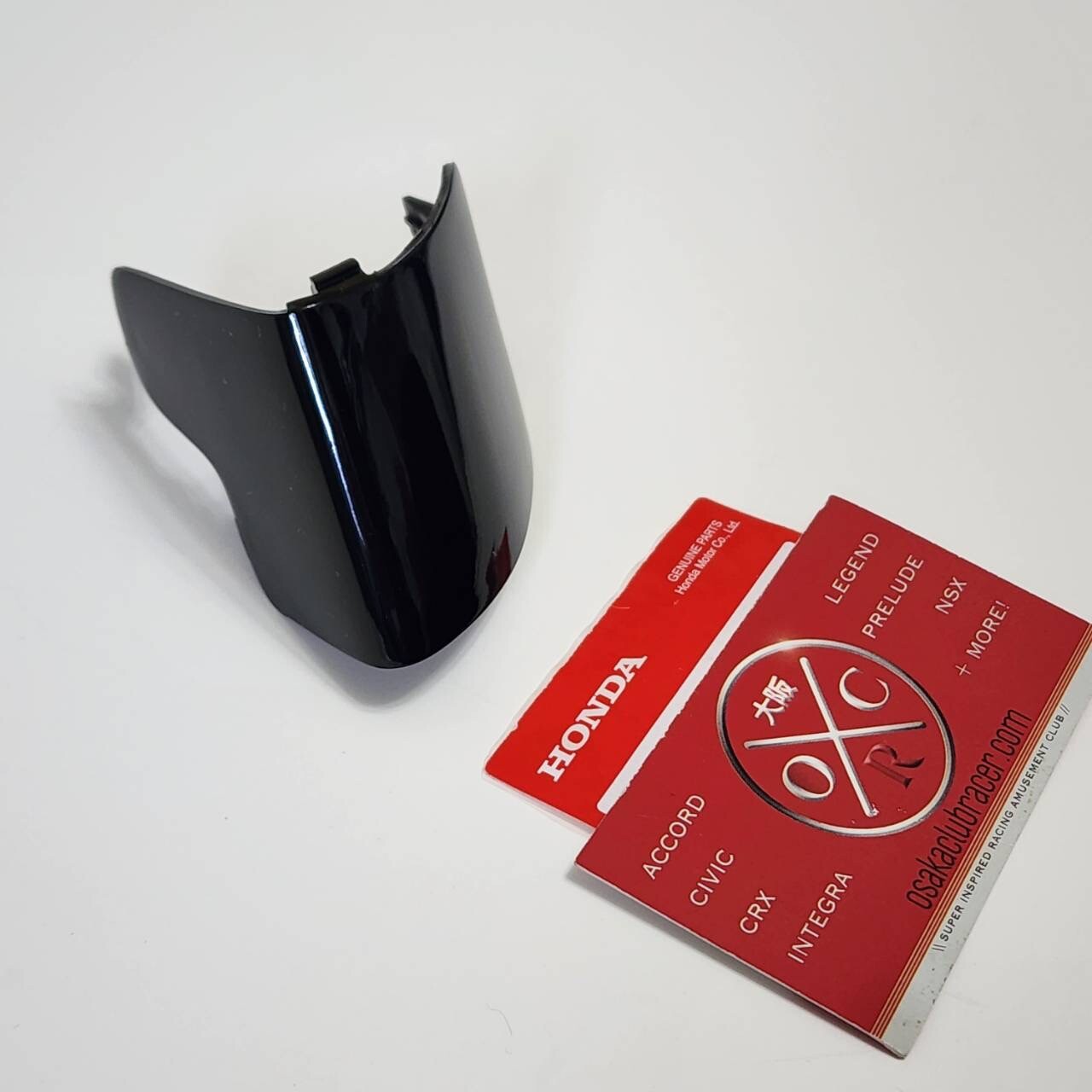 Genuine OEM 91-01 Acura NSX Front Bumper Tow Hook Cover Cap Berlina Black Honda