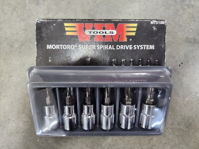 Mortorq VIM 6pc 3/8 dr Super Spiral Driver Set w/ Tray MTS100 MATCO MAC SNAPON