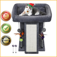 MULTIFUNCTIONAL CAT TREE TOWER w/ Sisal Scratching Post Portable Durable Stable