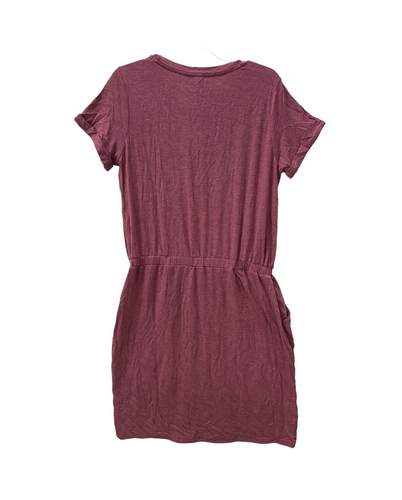 32 Degrees Cool T Shirt Dress Women's L Pink Short Sleeve Elastic Waist Pockets - 第 2/11 張圖片