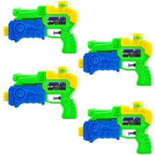 4 Pack 8" Water Squirer - WATER GUN / WATER PISTOL / TOY SQUIRT GUN / KIDS/PARTY