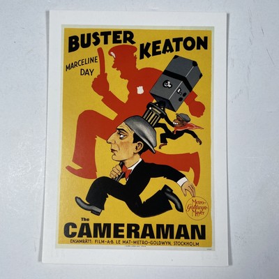 The Cameraman Movie Postcard Wall Art MOMA 2001 Iconic Pop Culture Films