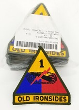 20 Army Issue Original 1st Armored Division Patch Old Ironsides Full Color USGI
