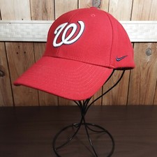 Washington Nationals MLB Red Nike Embroidered Adjustable Baseball Hat