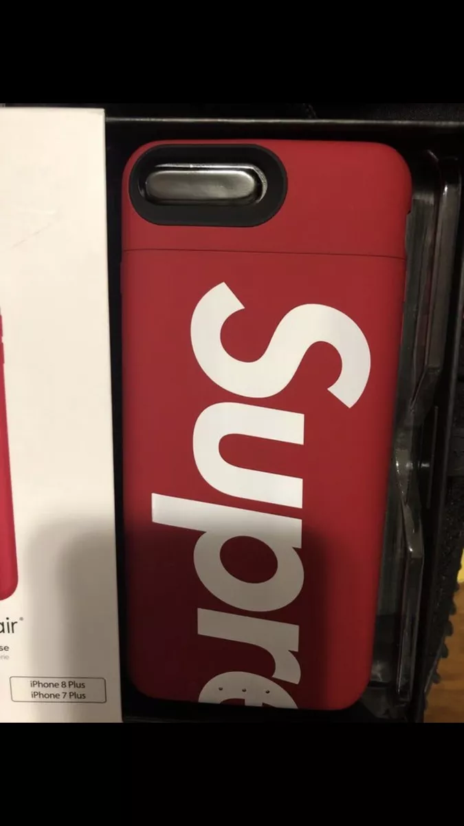 Supreme Mophie Juice Pack Air Red Battery Case iphone7/8+ **BRAND NEW**