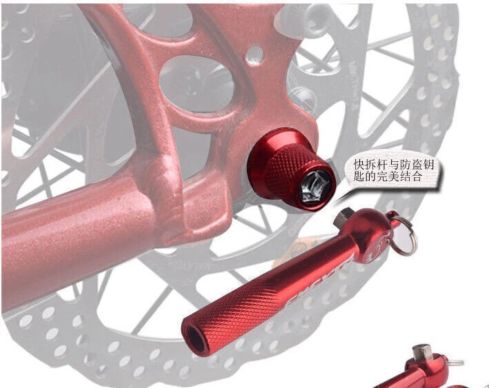 Schnellspannachse Fahrrad Sicherheits Schnellspanner Set Diebstahlschutz BE - Bild 2 von 2