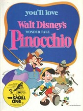 Pinocchio  (1978) pressbook & ad pad