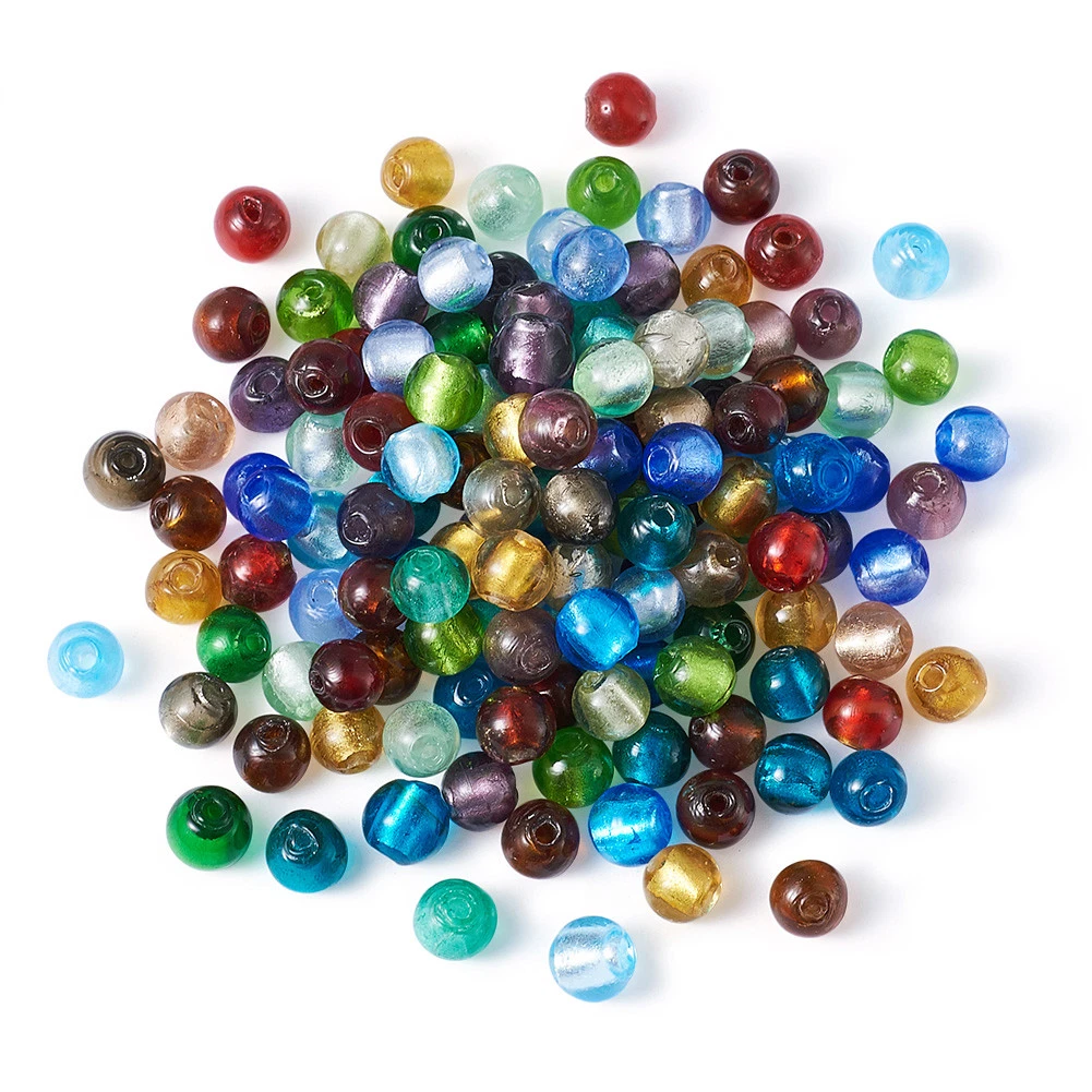Round 2024 glass beads