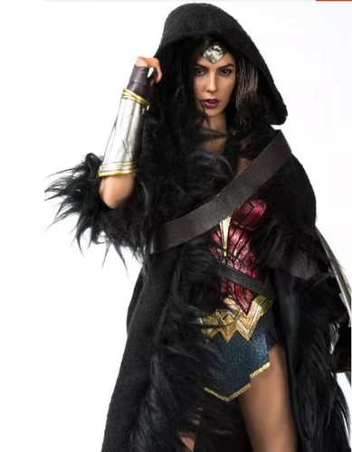 Sudaderas con capucha capa de piel 1/6 para figura de 12" Phicen Hot Toys Wonder Woman - Imagen 5 de 5
