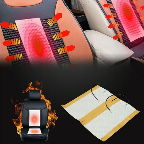 2PCS Seats Carbon Fiber Heated 12V Seat Heater Kit Car Cushion Switch Warmer Pad - Bild 2 von 7