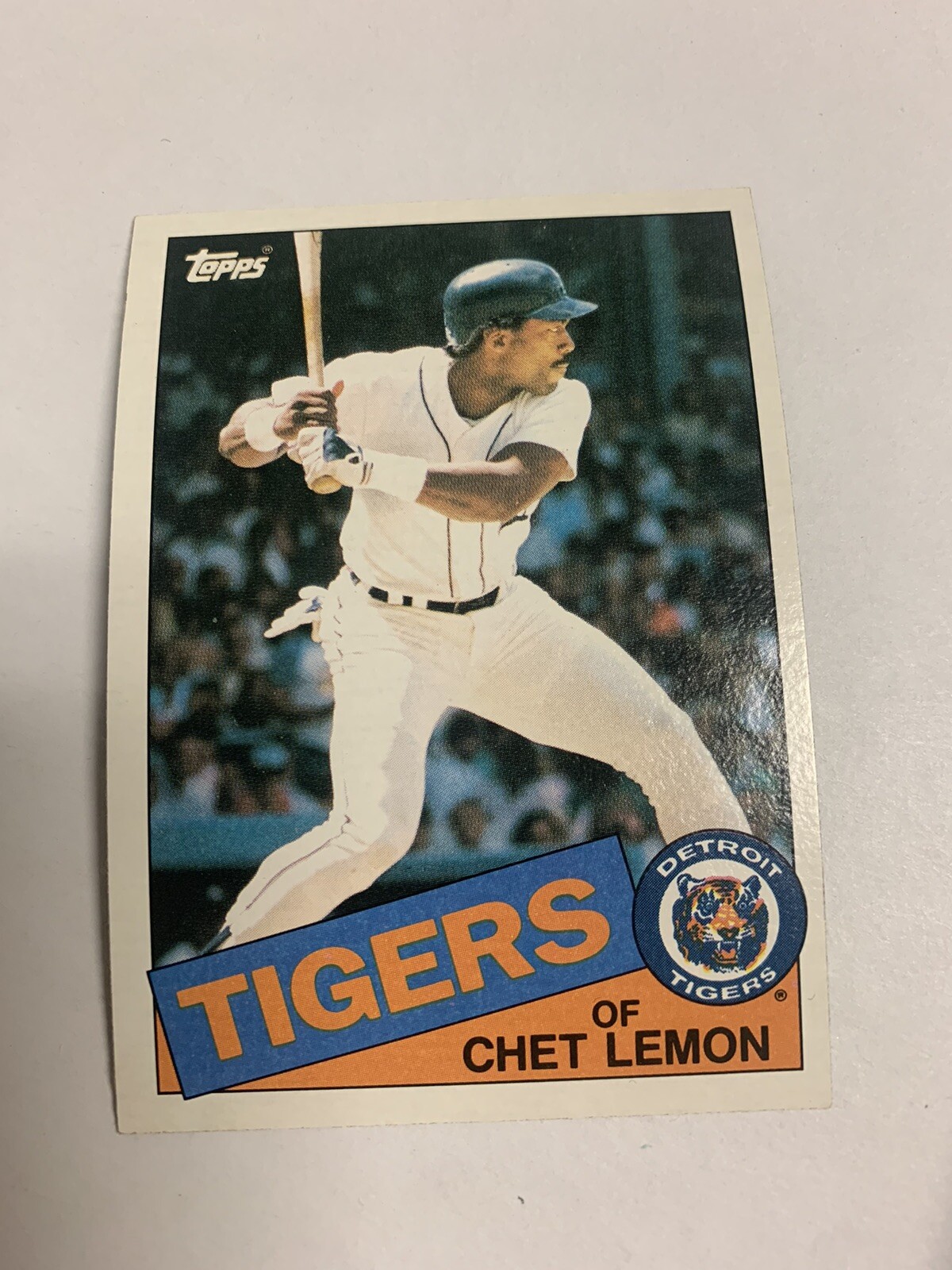 1985 Topps Detroit Tigers Chet Lemon