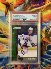 Connor McDavid 2015 Upper Deck Parkhurst Rookies Green #PR-1 PSA 9