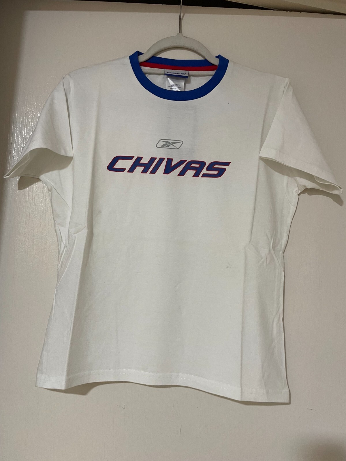 Chivas De Guadalajara Original Vintage Reebok Cotton Shirt L Youth Size