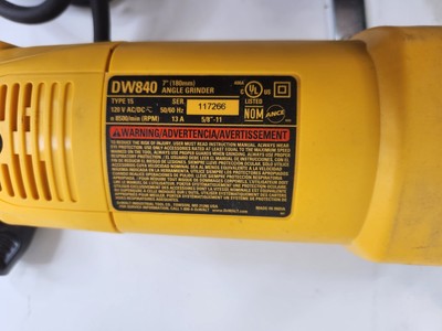 Dw840 angle grinder deals