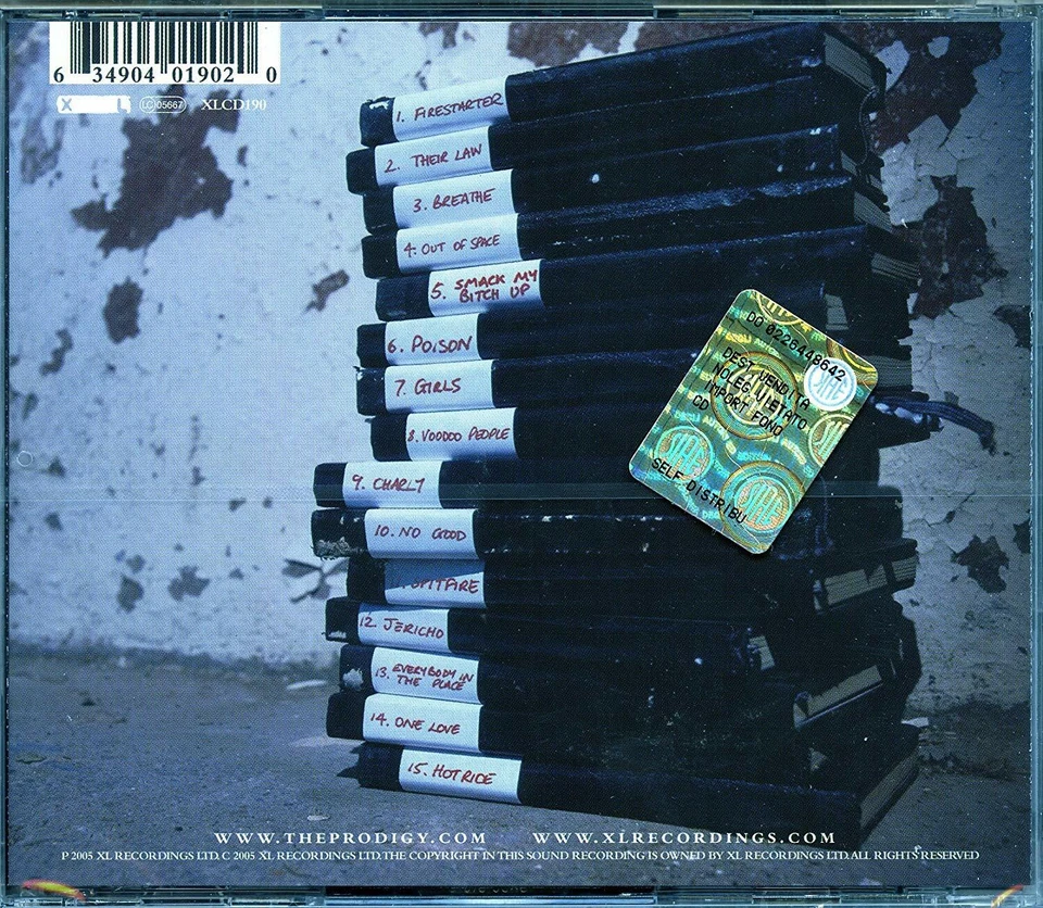 The Prodigy Their Law Singles 1990-2005 15 Trk CD Album Best Of Greatest Hits - Image 2 of 2
