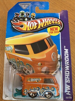 2013 Hot Wheels HW Showroom Volkswagen Kool Kombi Orange #169 New Models Bus