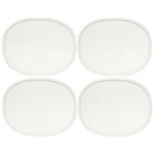 Corningware F-12-PC 1.5qt Oval French White Plastic Lid 4PK for Baking Dish