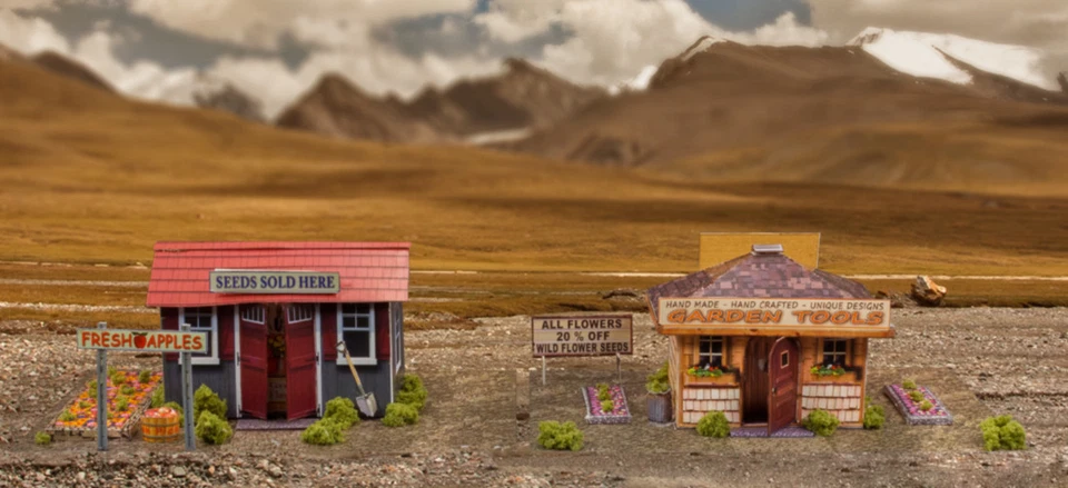 BK 4303 1:43 Scale "Garden Houses" Photo Real Scale Building Kit - Image 2 of 4