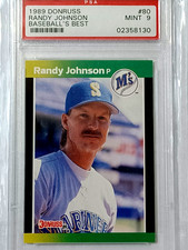 1989 Donruss #80 RANDY JOHNSON RC  Baseball’s Best PSA 9 Mint