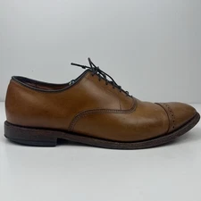 Allen Edmonds Fifth Avenue Oxford Shoes Mens 9D Brown Leather Cap Toe Dress USA