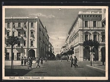 Old postcard Tripoli, Corso Vittorio Emanuele III. 