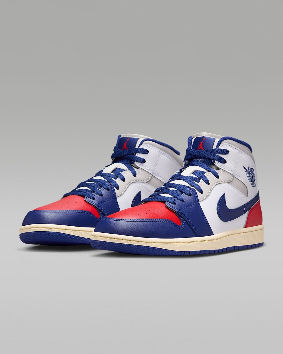 Nike Air Jordan 1 Mid White/University Red - DQ8426-102