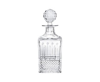 Saint Louis Tommy Crystal Hand Cut Whiskey Decanter w/ Stopper Luxury Barware