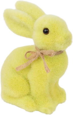 Yellow Artificial Grass Bunny Easter Table Decorations Centrepiece (6'') Moss Rab