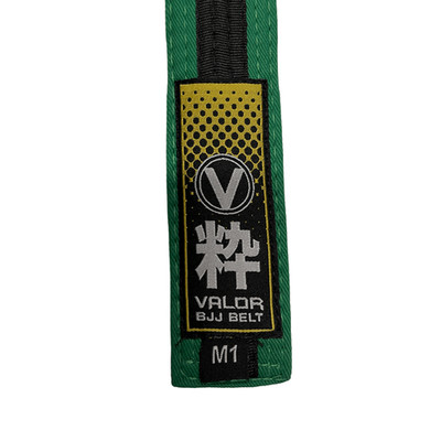 Kinder IBJJF Rank Gürtel - grün mit schwarzen Streifen - BJJ Gürtel - Valor Fightwear