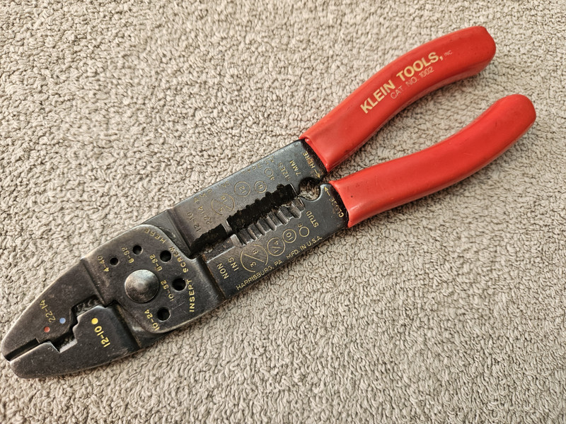 Klein Tools 1002 Wire Stripper Crimper Cutter Tool, Made in USA