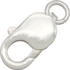 Sterling Silver Lobster Claw Clasp Large Bracelet 18 X 9mm