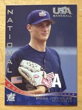 2007 USA Baseball Ross Detwiler #10 Mint Rare