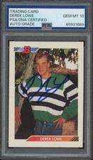 1992 Bowman #98 Derek Lowe Signed Rookie Card PSA/DNA AUTO 10 RC MARINERS. rookie card picture