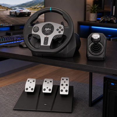 PXN V9 Gaming Lenkrad Pedalen Schaltung Lenkrad PC 270&900 Grad PS4 PS3 202209