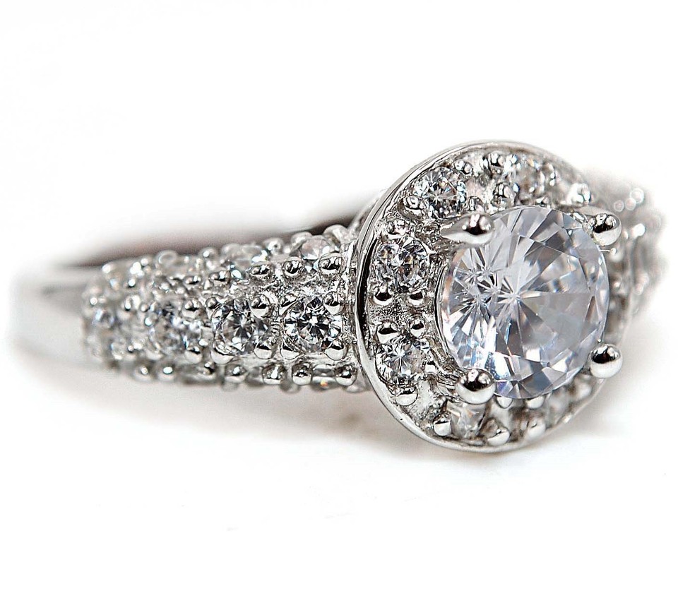 2CT Heat Treated Moissanite 925 Sterling Silver Ring Jewelry Sz 8 MM2-7 ...