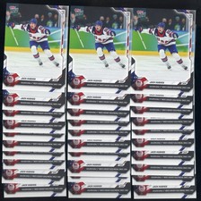 Lot of (30) 2026 Topps Now Hockey #18 Jack Hughes Team USA 2/22/26