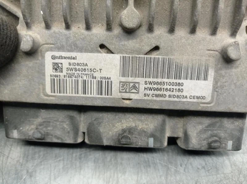 9665100380 centralina motore per CITROEN JUMPY II FURGONETA 2.0 2007 5535425 - Immagine 4 di 4