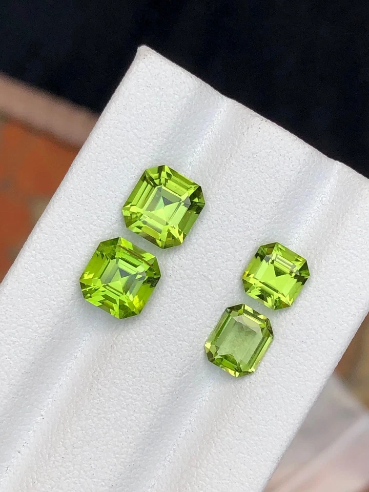 Green Peridot Faceted Lot 5.50 ct - Natural Stones from Pakistan Skardu - Image 4 of 4