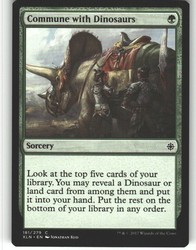 Commune with Dinosaurs 181 Common Ixalan Magic: The Gathering