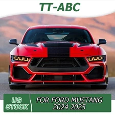 TT-ABC LED Headlights For Ford Mustang 2024 2025 2-COLOR DRL Front Lamps LH+RH
