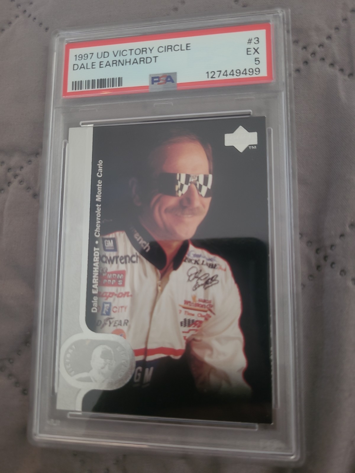 1997 Ud Victory Circle Dale Earnhardt #3 PSA 5 NASCAR HOF view 6