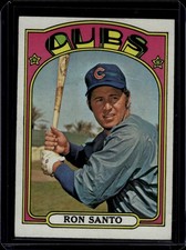 1972 Topps Baseball #555 Ron Santo, Vg/Ex, Cubs