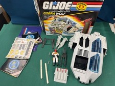 1987 Cobra Wolf & Ice Viper Complete w  Box GI Joe Vehicle Figure