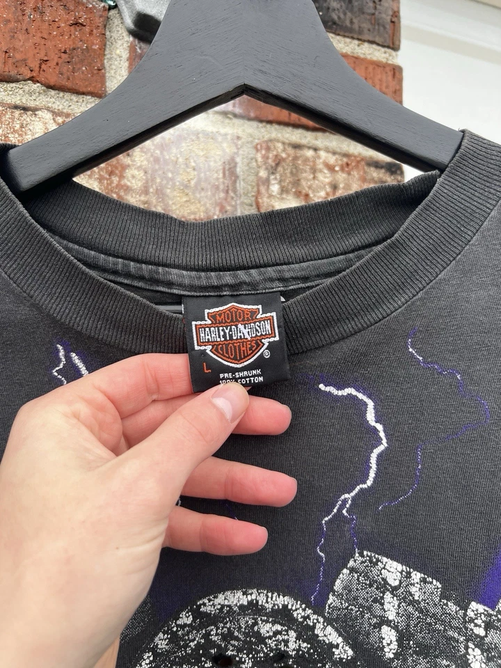 复古 90 年代 Harley 褪色鞭打闪电杯 — 第 4/4 张图片